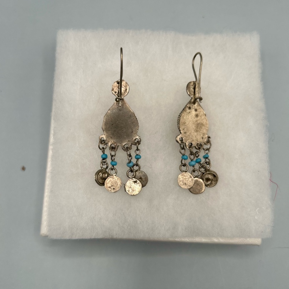 Boho Jewelry Tribal Earring Nomadic Earring Tribal middle Eastern jewelry - Picture 2 of 2
